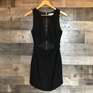 Tiger Mist Black Cutout Bodycon Mini Dress